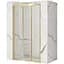 Душові двері Rea Alex 120 brushed gold REA-K2501, прозорий, золотий - мініатюра 1