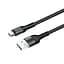 Кабель ColorWay USB - micro USB (M/M), Nylon, 2.4 А, 1 м, Black (CW-CBUM045-BK) - мініатюра 8
