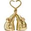 Декоративная статуэтка MBM My Home Пара слоников золотая (DH-ST-25 GOLD) - миниатюра 1
