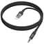 Аудіоадаптер Hoco UPA27 Spirit transparent digital audio conversion cable iP 1.2 м чорний - мініатюра 1