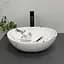 Умивальник VBI Parma carrara glossy накладний VBI-011025, Мрамор - мініатюра 3
