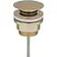 Донний клапан для раковини VBI brushed gold click-clack універсальний VBI-059000BG, Золотий - мініатюра 1