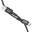 Кабель Acefast C1-04 USB to Type-C 3A 1.2 м nylon aluminum connectors чорний - мініатюра 3