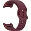 Силиконовый ремешок BeCover Ribbed Tape для Samsung Galaxy Watch (20 mm) 3 41 mm/4 40mm-44mm/5 40-44mm/6 40-44mm/7 40-44mm Red Wine (712049) - миниатюра 3