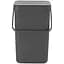 Відро для сміття Brabantia Sort&Go темно-сіре 25 л (129940) - мініатюра 2