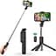 Монопод - штатив для селфі з пультом XO SS09 Multifunctional remote control selfie-stick чорний - мініатюра 2
