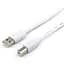 Кабель ATcom USB 2.0 AM/BM 5m 2ferrite white (10109) - мініатюра 1