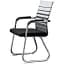 Офисное кресло GT Racer B-4029, черно-белое (B-4029 White/Gray/Black) - миниатюра 2