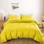 Простыня на резинке MirSon Satin Light Pro 10-002 Yellow 150x200 см (2200010169621) - миниатюра 2