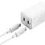 Сетевое зарядное устройство Baseus GaN2 Q.Charger 1USB + 1Type-C + Cable Type-C 45W CCGAN-Q02 White - миниатюра 2