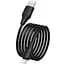 Дата кабель Hoco X124 Bien silicone USB to Lightning 2.4A (1m) Black - миниатюра 2