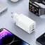 Зарядное устройство 3 порта Usams US-CC180 triple GaN 1 A + 2C 65 W 5A белое - миниатюра 2
