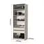 Шафа 2-дверна з антресоллю MebelStar Оскар Gloss BL-B, блок шухляд+полиці 80x52x260 см Дуб сонома/Білий (MBS-5380) - мініатюра 3