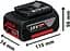 Акумулятор Professional GBA 18В 4А·год 1.1кг Bosch hoz0014244 - мініатюра 3