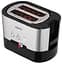 Тостер Ardesto T-K210, Steel Black, 1000W, 2 тости, 2 відділення, 10 режимів підсмажування, автоцентрування, кнопка скасування приготування, підігрів, підсвічення кнопок управління, функція додаткового підйому - мініатюра 2