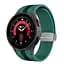 Браслет Cls-way для Samsung Galaxy Watch 5 - темно-зелено-черный ширина крепления 20мм силикон Watchbands (W27-8WB12227561) - миниатюра 2