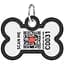 Адресник для собак і котів Waudog Smart ID з QR паспортом Леопард металевий 40х28 мм (231-4066) - мініатюра 3
