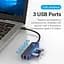 Хаб USB 5-in-1 Black Type-C 3.1 - 3xUSB 3.0/Lan Vention teh0019574 - миниатюра 2