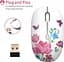 Бездротова миша Uiosmuph M101, бездротова миша для ПК, милі безшумні бездротові оптичні дорожні миші з USB-приймачем для ноутбука - мініатюра 3