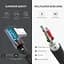Дата кабель USB 2.0 AM to USB-C 1.0m US284 Angled Alum. Braid Black Ugreen (50941) - мініатюра 6