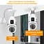 IP-камера цокольная с двойным объективом XON SmartCam Wi-Fi 1080P (UBWEW22VW 7430) Белая - миниатюра 6