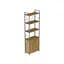 Етажерка 4/60 Ferrum-decor Серії Конект з тумбою 179x60x28 Сірий ДСП Артізан (FRD-102482) - мініатюра 1