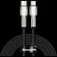 Кабель Baseus Cafule Metal USB-C to Lightning PD 20W 2m Black (CATLJK-B01) [71405] - мініатюра 1