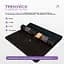Килимок для йоги EasyFit BlackMoon (замша-каучук) чорний - мініатюра 5