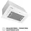 Витяжка Perfelli BIS 5884 WH 1200 LED - мініатюра 2