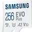Карта пам'яті Samsung microSDXC EVO Plus 256GB UHS-I U3 V30 A2 + SD Adapter (MB-MC256KA) [83221] - мініатюра 4