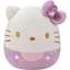 М'яка іграшка Squishmallows Hello Kitty Хеллоу Кітті в пурпуровому 20 см (SQSN00499) - мініатюра 1