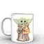 Кружка GeekLand Звездные войны Мандалорец Бейби Йода с пиццей Star Wars The Mandalorian TM.04.17 330 мл белая - миниатюра 3