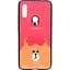 Чохол-накладка Toto Cartoon Print Glass Case Xiaomi Redmi 7 Line friends Brown - мініатюра 1