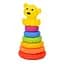 Детская игрушка "Пирамидка Мишка" Bambi 638-112(Yellow) 18,5 см, 6 колец - миниатюра 1