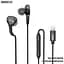 Навушники Remax RM-655i Lightning Metal Wired Earphone for Music & Call чорні - мініатюра 2