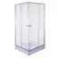 Душова кабіна без піддону Mixxus Cubic SC01-90x90x185-TR хром прозоре скло 4 мм MI6906, Універсальна, прозорий, хром - мініатюра 3