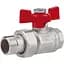 Кран кульовий Icma "Американка" 1/2" прямий №347 (87347AD11) - мініатюра 1