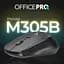 Мышь OfficePro Silent Click Ergonomic Wireless Black (M305B) - миниатюра 4