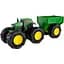 Машинка Трактор John Deere Kids Monster Treads із причепом і великими колесами (47353) - мініатюра 1
