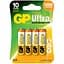 Батарейка GP Ultra Alkaline АА LR6 (15AU-U4) 4 шт. - миниатюра 1