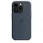 Силіконовий чохол CasePro Silicone Case with MagSafe Storm Blue для iPhone 14 Pro - мініатюра 4