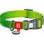 Нашийник для собак нейлоновий Waudog Nylon Mono з QR паспортом світловідбивний M салатовий - мініатюра 1