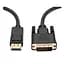 Кабель Prologix DisplayPort - DVI (M/M), 1 м, Black (PR-DP-DVI-P-04-30-1m) - мініатюра 2