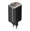 Сетевое зарядное устройство McDodo 67W 1C+1A Digital Display GaN Charger Built-in 65cm USB-C Cable(EU) Черный - миниатюра 1