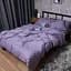Комплект постельного белья Moon&Star Satin Stripe Soft Lilac Двуспальные 175х210 наволочки 4х50х70 - миниатюра 6