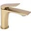 Змішувач для умивальника Rea Avalon brushed gold низький REA-B2703, Золотий - мініатюра 1