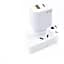 Зарядний пристрій Biva HC-04Q + C 18W USB + Type-C Charger White - мініатюра 2