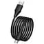 Дата кабель Hoco X124 Bien silicone USB to Type-C 3A (1m) Black - мініатюра 2