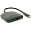 Хаб Voltronic Type-C(тато) пластиковий, HDMI(мама)+USB3.0(мама)+PD(мама), 23cm, Black - мініатюра 1