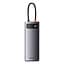 Хаб Baseus Metal Gleam Series 4-in-1 Multifunctional Type-C HUB Type-C to USB3.0*4 WKWG070013 Grey - мініатюра 2
